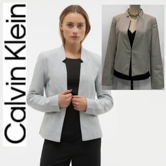 Calvin Klein Gray Classic blazer size 8 - Picture 1 of 15